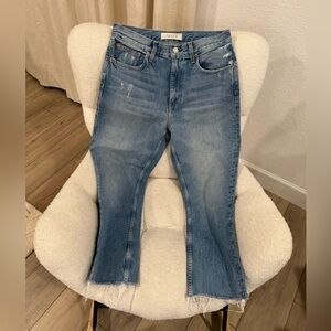 Trave Vivienne Crop Straight Denim Size 28